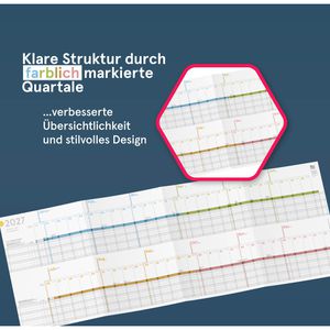 Produktbild für Urlaubsplaner weekview SW11218, Projektplaner, Jahr 2027