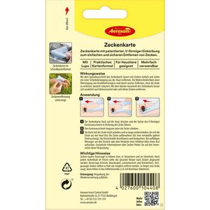 Produktbild für Zeckenkarte Aeroxon mit Lupe