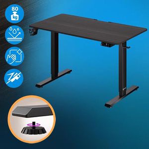 Produktbild für Schreibtisch CASARIA 109357, braun / schwarz