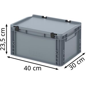 Produktbild für Eurobox AUER ED 43/22 HG, grau, 20 Liter