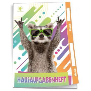 Hausaufgabenheft Trötsch Waschbär, A5