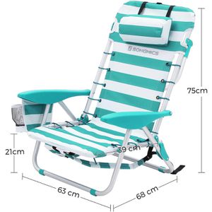 Produktbild für Campingstuhl Songmics GCB62JW, grün, bis 150 kg