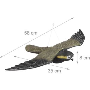 Produktbild für Vogelabwehr Relaxdays Raubvogel Falke