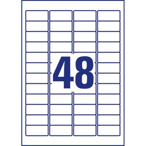 Produktbild für Adressetiketten Zweckform J4791-25, weiß