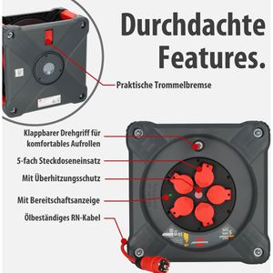 Produktbild für Kabeltrommel Brennenstuhl Professional KA5110, 50m