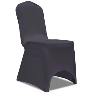 Produktbild für Stuhlhusse vidaXL 131412, elastisch, anthrazit