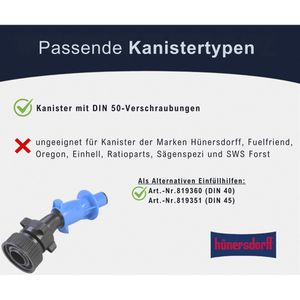 Produktbild für Sicherheits-Einfüllsystem Hünersdorff 819310