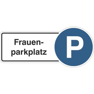 SafetyMarking Parkplatzschild aus Aluminium, 30 x 13 cm, Frauenparkplatz