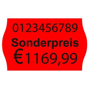 Produktbild für Preisetiketten Contact A57101120-02, rot, 26x16 mm