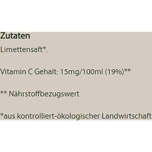 Produktbild für Zitronensaft BioZentrale Limette Direktsaft, BIO