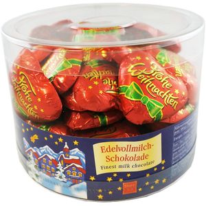 Produktbild für Minischokolade Storz Schokoladenherzen Frohe Weihnachten