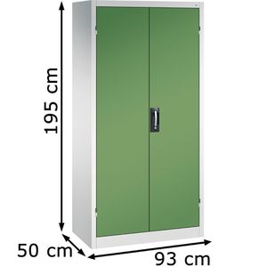 Produktbild für Werkzeugschrank CP-Möbel 8921-503, aus Metall, grau / grün