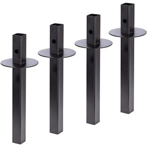 Produktbild für Rosenbogen DEMA Dover, schwarz, mit Tür