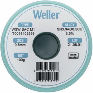 Produktbild für Lötzinn Weller T0051402599, Flussmittel, bleifrei