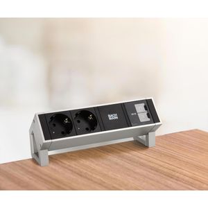 Produktbild für Tischsteckdose Bachmann Desk 2, mit 0,2 m GST18 Kabel