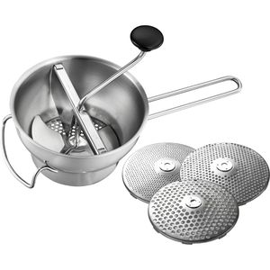 Produktbild für Passiermühle Gefu 89210 Flotte Lotte manuell, silber, Ø 21 cm