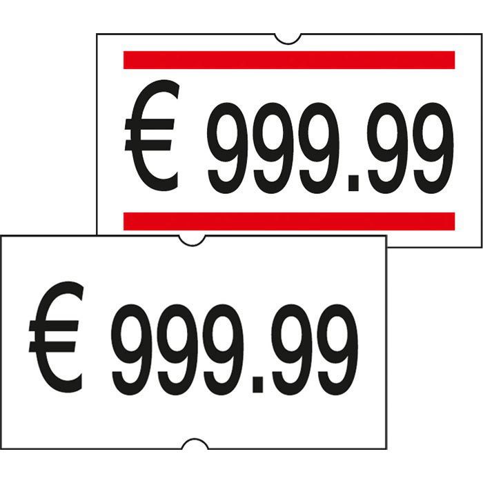 Herlitz Preisetiketten 1605294, 21,6 x 12 mm, permanent, 12 Rollen 