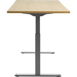 Produktbild für Schreibtisch Topstar E-Table, ahorn / silber