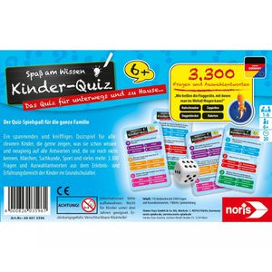 Produktbild für Kartenspiel Noris Kinder-Quiz für schlaue Kids 6+
