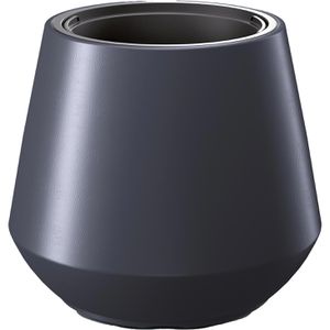 Produktbild für Übertopf Prosperplast Heos, anthrazit, Ø 40 x 35 cm
