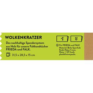 Produktbild für Handtuchspender Green-Hygiene Wolkenkratzer