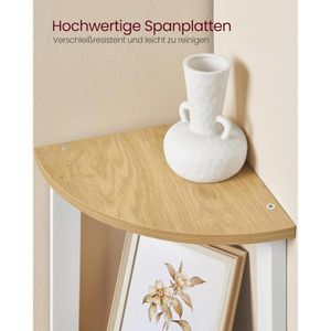 Produktbild für Bücherregal Vasagle LLS034Y70, weiß / eiche