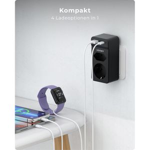 Produktbild für Steckdosenadapter Voomy Split X2S, mit Überspannungsschutz