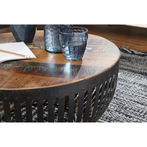 Produktbild für Couchtisch Wohnling Nisha, WL5.547, aus Holz / Metall, braun