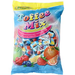 Woogie Kaubonbons Toffee Mix, mit Fruchtgeschmack, 1kg