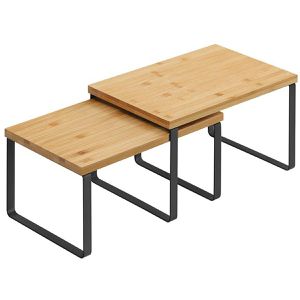 Produktbild für Küchenregal Songmics KCS02NB, braun, 2er Set