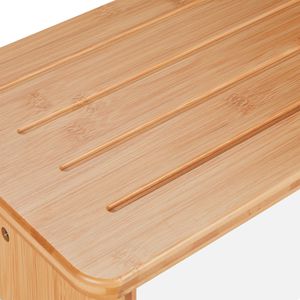 Produktbild für Fußbank Relaxdays 10047488, Bambus