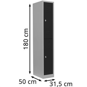 Produktbild für Spind Lüllmann 520218, anthrazit