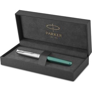 Parker Füller Sonnet Metal und Green C.C., Feder M, Metallgehäuse, grün, palladiumplattiert