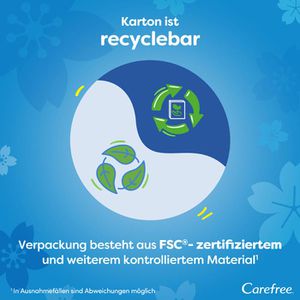 Produktbild für Slipeinlagen Carefree Cotton Feel Normal