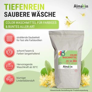 Produktbild für Waschmittel AlmaWin Konzentrat Lindenblüte, vegan