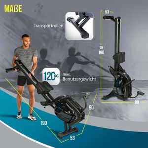 Produktbild für Rudergerät Christopeit WP 2000, Stahlrahmen, bis 120 kg