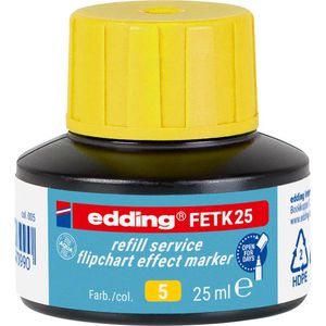 Produktbild für Nachfülltusche Edding FETK25, gelb