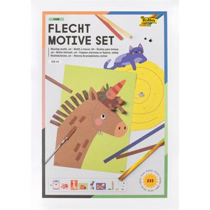 Bastelset Folia 70274 Flechtmotive Set, Farm, A4