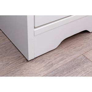 Produktbild für Nachttisch Wohnling WL5.700, weiß, aus Holz, stehend