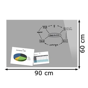 Produktbild für Glas-Magnettafel Sigel B1306 Be!Board, inkl. 2 Magnete