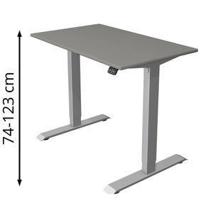 Schreibtisch Kerkmann Move 1, graphit / silber