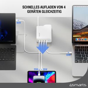 Produktbild für USB-Ladegerät 4smarts GaN Flex Pro, 200 Watt