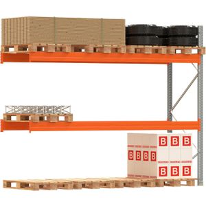 Anbauregal Regalwerk ARTUS, für 12 Paletten