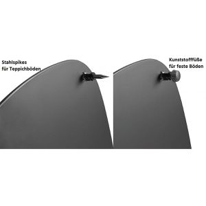 Produktbild für Lautsprecherständer myWall HS20L, schwarz, aus Metall, 2 Stück