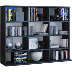 Produktbild für CD-Regal VCM Megosa Mini, 912417, schwarz