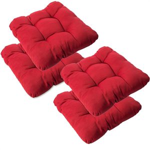 Stuhlkissen Zollner MADEIRA, rot, für Außen