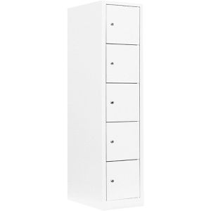 Produktbild für Schließfachschrank Lüllmann 523517, weiß