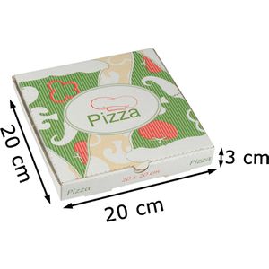 Produktbild für Pizzakarton Papstar pure 84694, 20 x 20 cm