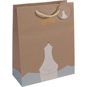 Produktbild für Geschenktüte Sigel GT049, Polar bear with shooting star