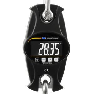 Hängewaage PCE HS100N mit Tara-Funktion, Teilung 50 g